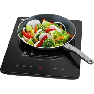 ISEASY Portable Induction Hob 2100W Single Cooking Zone Induction Cooker with 9 Power Levels Setting, 8-hours Timer, Sensor Touch Control, Safety Lock