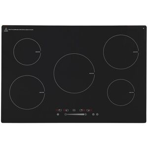 S.i.a - sia INDH75BL 75cm Black Touch Control 5 Zone Induction Hob With Child lock
