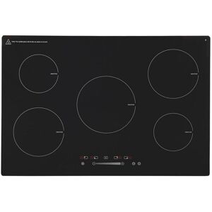 S.I.A SIA INDH90BL 86cm Black Touch Control 5 Zone Induction Hob With Child lock