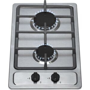 S.I.A SIA SSG302SS 30cm Domino Gas Hob In Stainless Steel LPG Kit & Cast Iron Stands