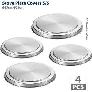 SNQ 4PCS Cooker Covers, Protective Covers for Hobs, Pan Covers, Stainless Steel Electric Hob Covers, Kitchen Utensils SNQ 4PCS Cooker Covers, Protective Covers for Hobs, Pan Covers, Stainless Steel Electric Hob Covers, Kitchen Utensils