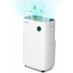 Costway - 40L/Day Dehumidifier Electric Air De-Humidifier Portable Quiet Dehumidifier Home