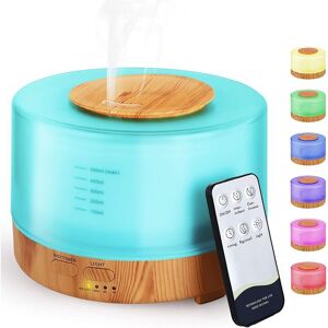 Langray - Essential Oil Diffuser 500ml Bluetooth Speaker, Quiet Ultrasonic Air Humidifier Cool Mist Aroma Electric Fragrance 7 Colors with app for