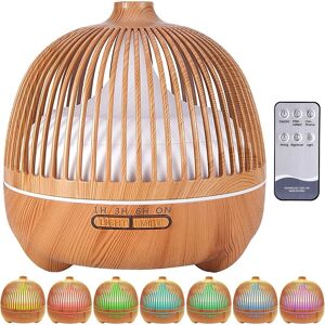 AOUGO Essential Oils Diffuser, 550ml Ultrasonic Humidifier Aromatherapy Diffuser with 7 Colors Electric Aromatherapy LED Lights, Super Quiet, Home, Office,