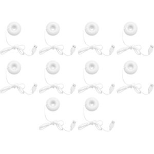 TLILY 10X White Donut Humidifier Usb Office Desktop Mini Humidifier Portable Creative Air Purifier White