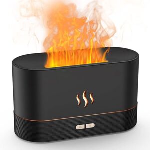 Tinor - Essential Oil Diffuser, led Humidifier, Ultrasonic Air Aroma Portable, Special Effect Night Atmosphere Light Simulation Flame