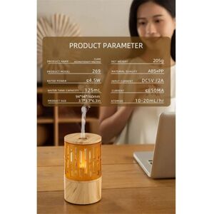 TLILY Flame Aromatherapy Machine Small Home Bedroom Silent Candlelight Atmosphere Light Aromatherapy Humidifier Diffuser a