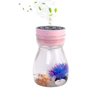 TLILY Micro Landscape Humidifiers, Mini Humidifier,Air Humidifier,Cool Mist Humidifiers For Car Bedroom Office Desk(Pink)
