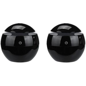 TLILY 2X Portable Air Humidifier usb Aroma Diffuser Ultrasonic led Night Light Electric Essential Oil Aromatherapy Black TLILY 2X Portable Air Humidifier usb Aroma Diffuser Ultrasonic led Night Light Electric Essential Oil Aromatherapy Black