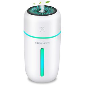MEMKEY 300ml Humidifier with Colorful Night Light, Auto Shut-Off and 2 Mist Modes, Humidifier for Office, Bedroom, Car, Home MEMKEY 300ml Humidifier with Colorful Night Light, Auto Shut-Off and 2 Mist Modes, Humidifier for Office, Bedroom, Car, Home