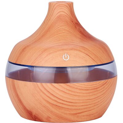 WOIYIC 300ML Wood Grain Humidifier Cool Mist Aroma Oil Diffuser LED Colorful Night Light with USB Cable for Home Office Car Spa Yoga Kids Room WOIYIC 300ML Wood Grain Humidifier Cool Mist Aroma Oil Diffuser LED Colorful Night Light with USB Cable for Home Office Car Spa Yoga Kids Room