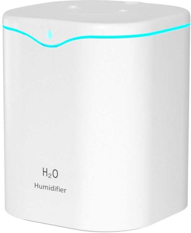 AOUGO Humidifier, 2L Quiet Ultrasonic Humidifier with 2 Adjustable Mist Modes, usb Baby Humidifier, Auto Shut Off, Colorful Night Light, for Bedroom, Home