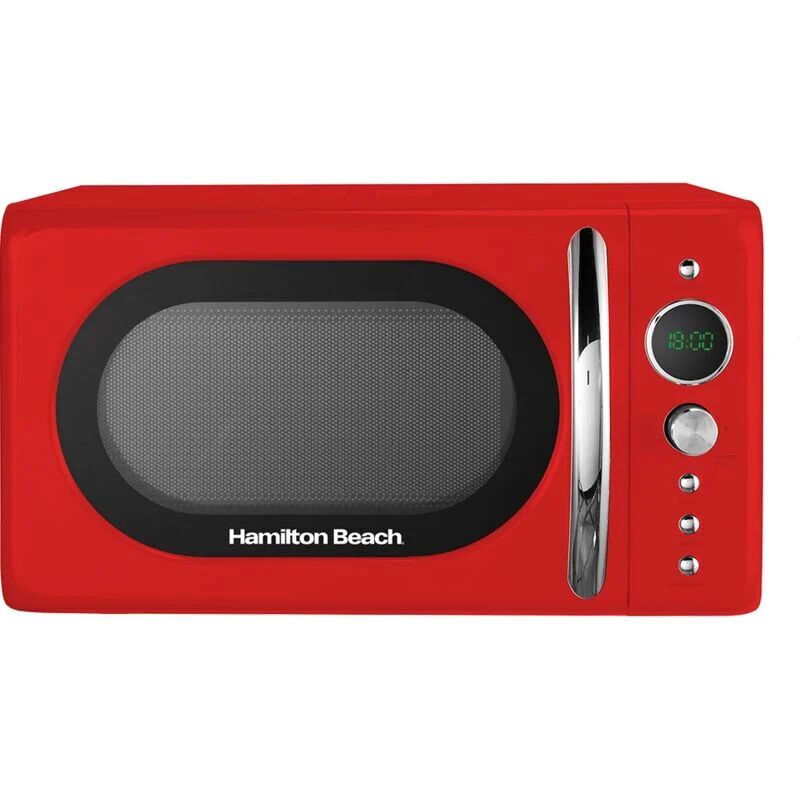 20L Retro Red Microwave - Hamilton Beach