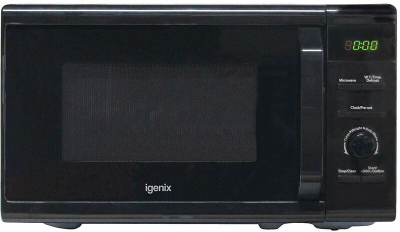 Igenix - Digital Microwave, 8 Cooking Settings, 20 Litre, 800W, Black - IG2097 - Black