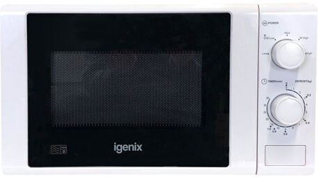 Manual Microwave, 5 Power Settings, 20 Litre, 700W, White - IG2071 - White - Igenix