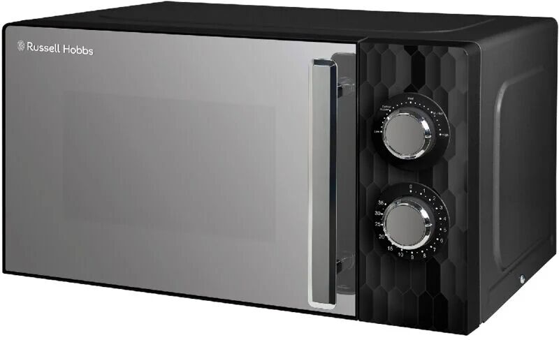 Black Microwave Manual Honeycomb 700W 17L RHMM715B - Black - Russell Hobbs