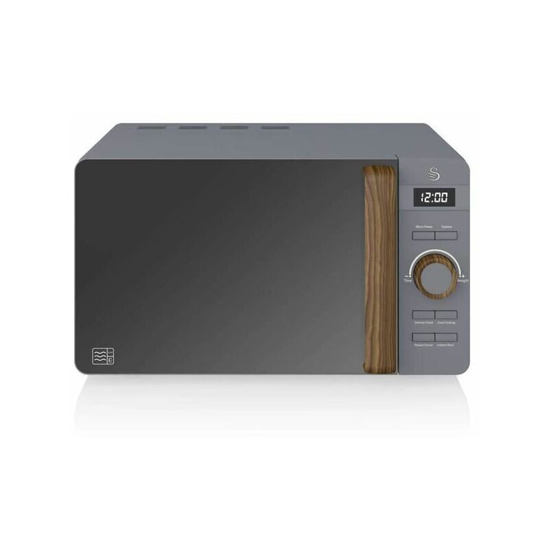 Swan - Nordic led Digital Microwave 20L Grey