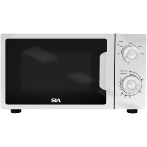 S.I.A 20L Microwave In White, Freestanding, Analogue Dials, 700W - sia FAM21WH