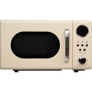 S.i.a - 20L Retro Freestanding Microwave In Cream 700W Digital Timer - sia FRM20AP