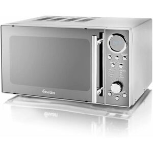 800W Digital Microwave Stainless Steel - Swan