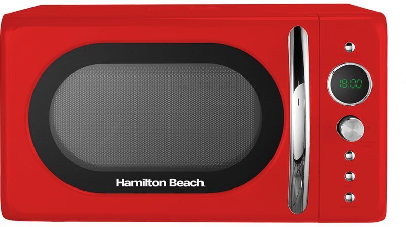 20L Retro Red Microwave - Hamilton Beach