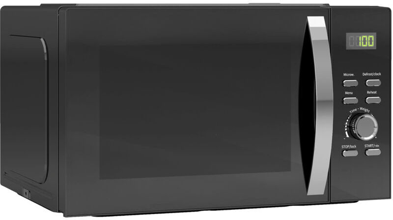 HOMCOM 23L 800W Microwave Oven with Digital Display, Auto Cook, Black