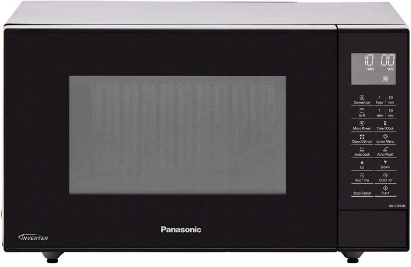 Panasonic - PA0056 NN-CT56JBBPQ Slimline Combination Microwave Oven, Black, 18/10 Steel, 1300 w, 27 liters