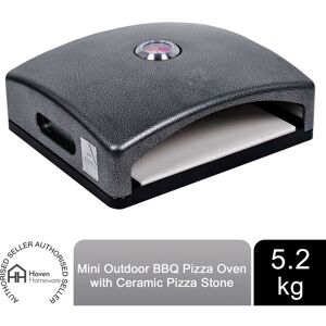 Mini bbq Pizza Oven with Ceramic Pizza Stone and Built-in Thermometer - Haven