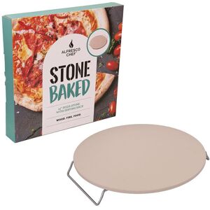 Alfresco Chef - 13 Inches Pizza Stone - Ceramic - L36.9 x W36 x H5.8 cm