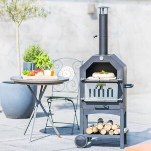 BERKFIELD HOME RedFire Outdoor Pizza Oven Lorenzo Black LOR17