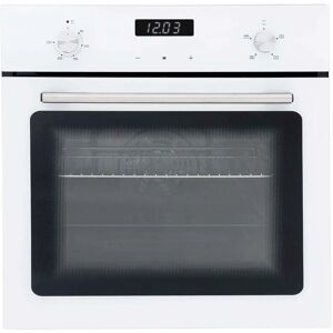 S.I.A Sia SO103WH 60cm White Built In Single Electric True Fan Oven With Digital Timer