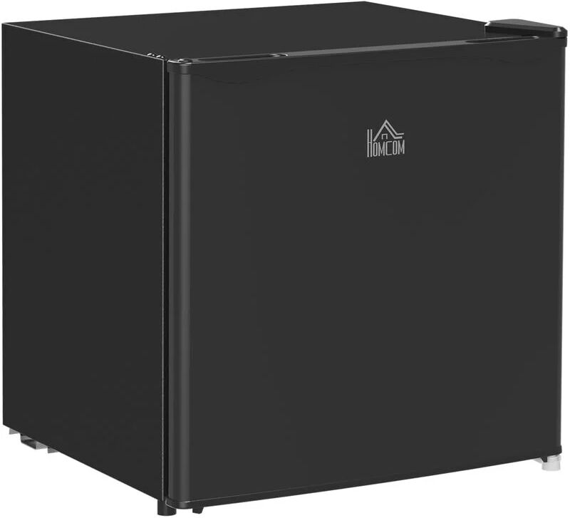 46L Counter Top Fridge with Chiller Box Mini Fridge for Bedrooms Black - Black - Homcom