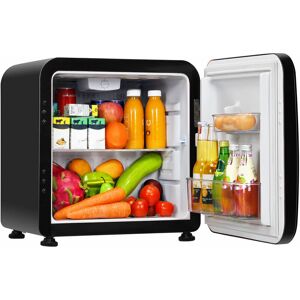 GYMAX Compact Freestanding Refrigerator Table Top Mini Fridge & Cooler W/Glass Shelves