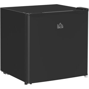 46L Counter Top Fridge with Chiller Box Mini Fridge for Bedrooms Black - Black - Homcom