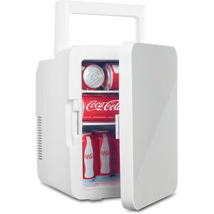 Mini Fridge 10 Litre/12 Cans Cooler Warmer Compact Refrigerator Portable Fridge Table Top Car Silver - Silver - Puluomis