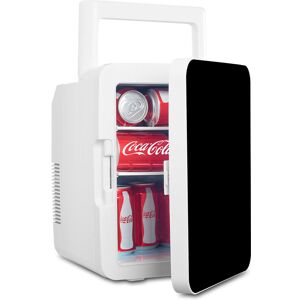 Puluomis - Portable Mini Fridge, 10 Litre/12 Cans, Cooler and Warmer, Compact Fridge, for Table Top, Bedroom, Dorm, Car, Food, Drink, Cosmetics, Skin