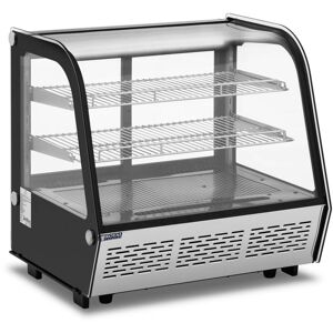 ROYAL CATERING Refrigerated Display Case Cooling Display Refrigerator 120L 3 Levels Black