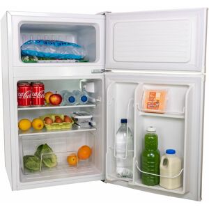 S.i.a - sia UFF01WH 88L White Freestanding Under Counter 2 Door Fridge Freezer