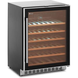 Royal Catering - Wine fridge 46 bottles Beverage fridge led 135 l black/silver