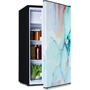 Klarstein - CoolArt Fridge-Freezer Combination - Refrigerator with 2 Cooling Levels, Design Front, Thermostat with 5 Levels, 0 to 10 ° c, Compact Klarstein - CoolArt Fridge-Freezer Combination - Refrigerator with 2 Cooling Levels, Design Front, Thermostat with 5 Levels, 0 to 10 ° c, Compact
