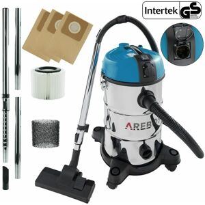 AREBOS Industrial Vacuum Cleaner 1300W Wet & Dry Vacuum Cleaner Multi-Purpose Vacuum Cleaner Water Vacuum Cleaner Workshop Vacuum Cleaner with and without