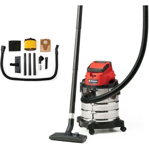 Einhell - Power X-Change Cordless Wet And Dry Vacuum Cleaner - 20L Tank With Castor Wheels - Body Only - tc-vc 18/20 Li S-Solo