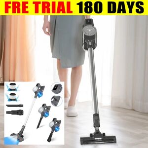 BRIEFNESS Cordless Stick Vacuum Cleaner Dual Brush Carpet Pet Hair Floor Cleaning Battery