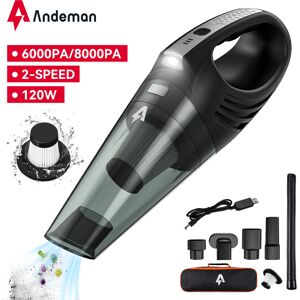 Maerex - Handheld Vacuum Cleaner Cordless Car Vacuum Cleaner 2 Speed 4500-6000Pa 0.35L 20000rpm usb Rechargeable Portable Andeman AX-6609