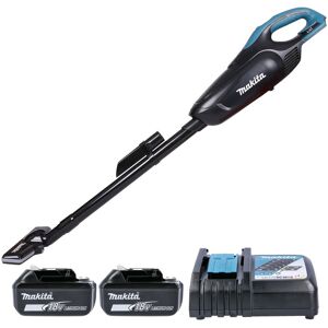 Makita DCL182Z 18V LXT Black Vacuum Cleaner With 2 x 5.0Ah Batteries & Charger