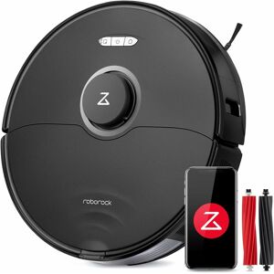 Roborock - S8 Robot Vacuum Cleaner with Dual Brush & 6000Pa Suction& 3D Structured Light Obstacle Avoidance Robot Vacuum Compatible with Alexa for