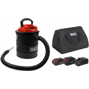 Sealey - Handheld Ash Vacuum Cleaner 20V SV20 Series 15L Kit - 2 Batteries CP20VAVKIT