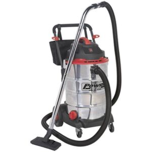 PC460 Vacuum Cleaner Wet & Dry 60L Stainless Drum 1600W/230V - Sealey