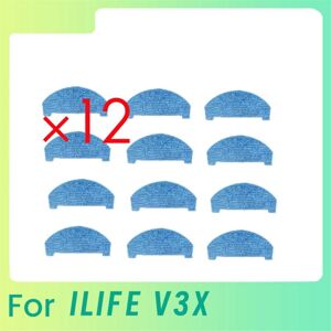 TLILY 12 Pcs Cleaning Rag for V3X Robot Vacuum Cleaner Parts