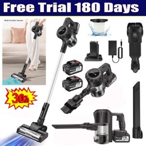 Dayplus - 30Kpa Upright 6 in 1 Stick Power Vacuum Cleaner Cordless Bagless Handheld Hoover ,2x 3.0AH Battery